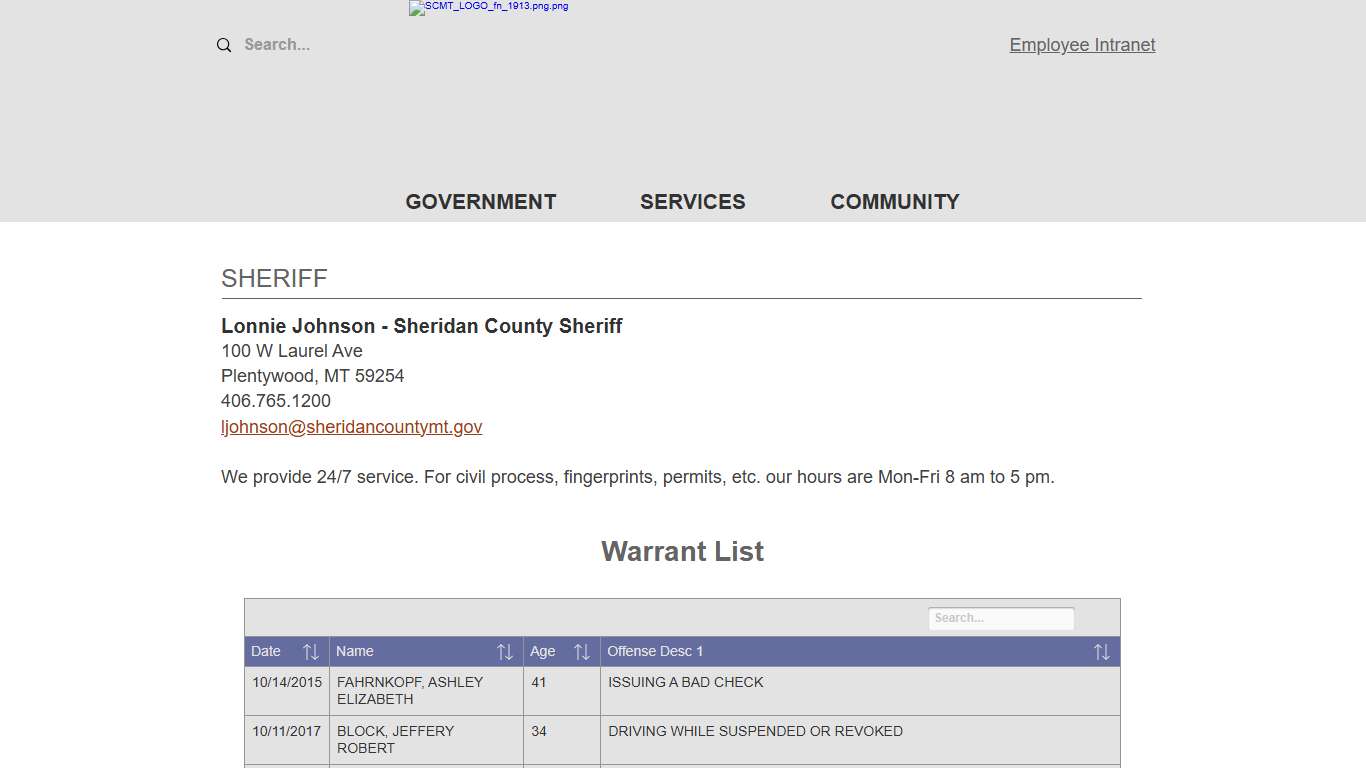 SHERIFF | Sheridan County